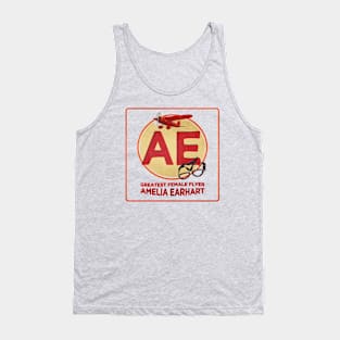 Little Red Bus • Amelia Earhart • "Greatest Female Flyer" Tank Top